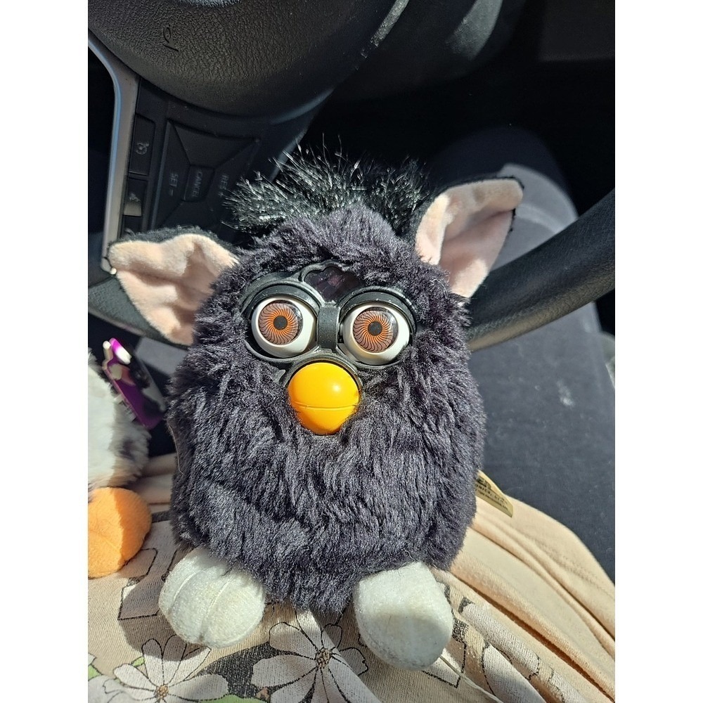 Vintage Furby Plush Toy Black 1998 Tiger Electronics Collectible NOT WORKINg
